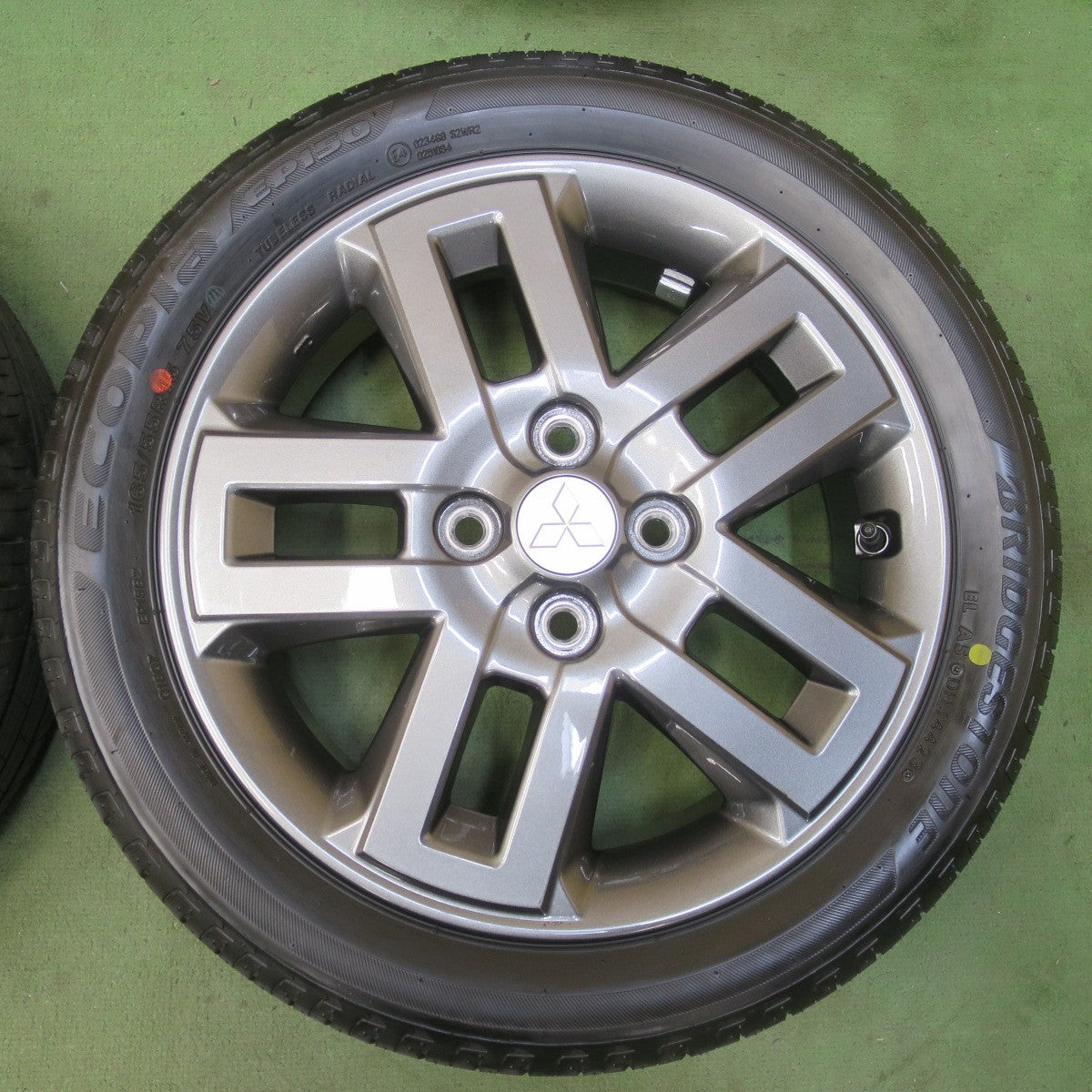 新車外し！23年★三菱 デリカ ミニ 純正 165/55R15 ブリヂストン エコピア EP150 15インチ PCD100/4H★6051308イノ