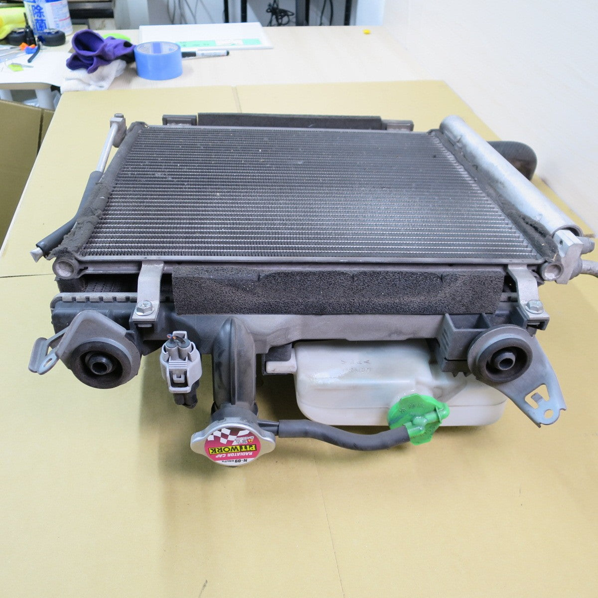 ♪スズキ MH34S ワゴンR 純正 DENSO ラジエーター N-09 88kPa 222000-7211 電動 ファン 065000-3390 デンソー カー パーツ♪ [送料無料]