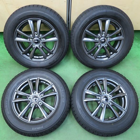 バリ溝！キレイ！9.5分★スタッドレス 195/65R15 トーヨー ガリット G5 NIRVANA NV ニルバーナ ニルヴァーナ 15インチ PCD114.3/5H★4113001イス