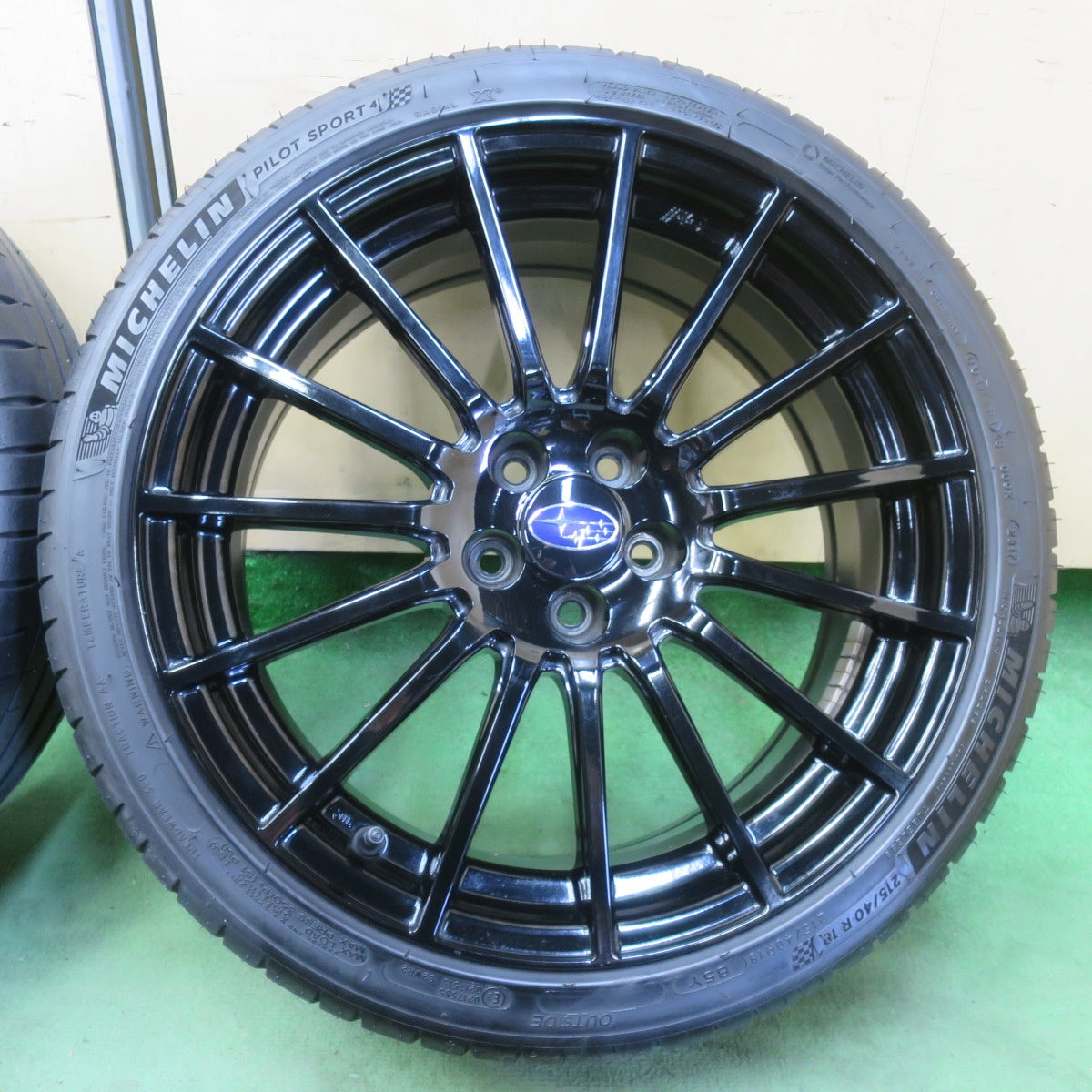 キレイ★スバル BRZ STi スポーツ 純正 ENKEI 215/40R18 ミシュラン パイロットスポーツ4 18インチ エンケイ PCD100/5H★6042504イノ