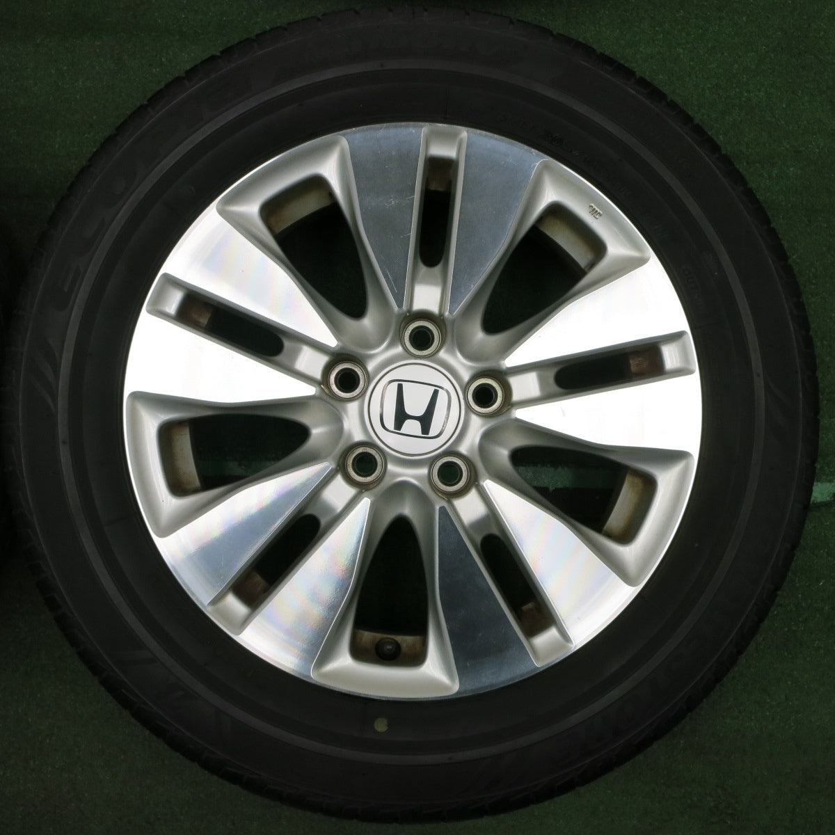 *送料無料* バリ溝！21年！9.5分★ホンダ RK5 ステップワゴン スパーダ 純正 205/60R16 ブリヂストン エコピア NH100RV PCD114.3/5H★4040603TNノ