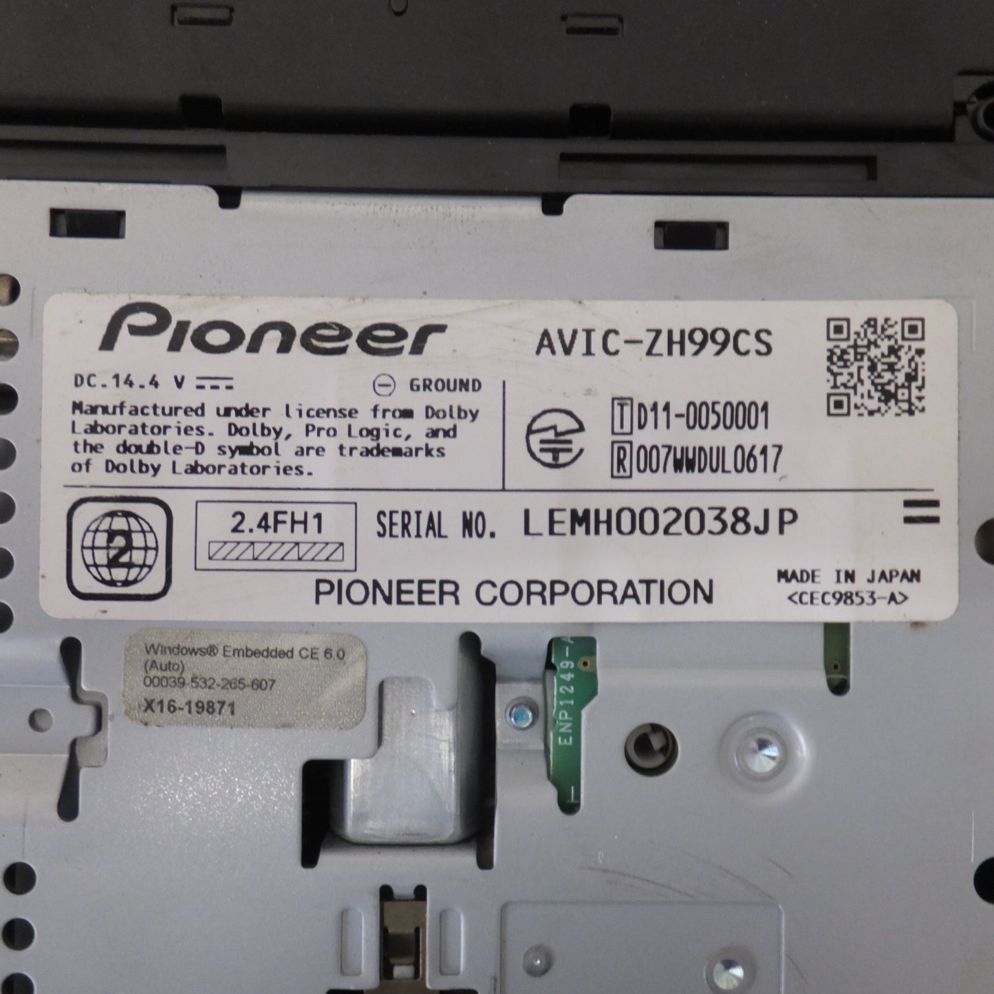 [送料無料] ★カロッツェリア carrozzeria AV一体型ナビ サイバーナビ AVIC-ZH99CS[56]★