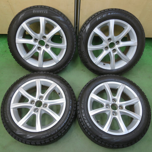 バリ溝！8.5分◎シトロエン プジョー 等 MAK Antibes 195/55R16 スタッドレス ピレリ アイス アシンメトリコ マック アンチバス 16インチ PCD108/4H◎6081704イス