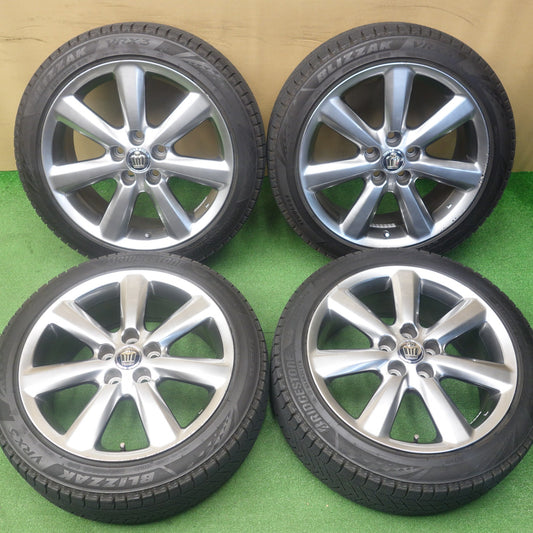 バリ溝！9.5分★トヨタ 180系 クラウン アスリート 純正 225/45R18 スタッドレス ブリヂストン ブリザック VRX3 18インチ PCD114.3/5H★6040302KTス