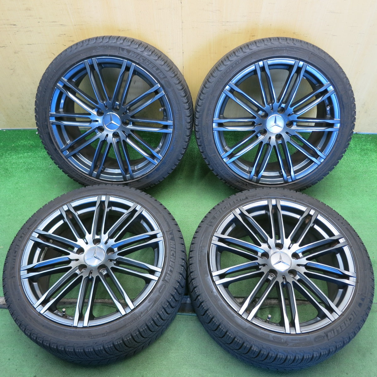 4本価格◎ベンツ 等 235/40R18 スタッドレス ミシュラン X-ICE XI3 社外 アルミ 18インチ PCD112/5H◎6081405HAス