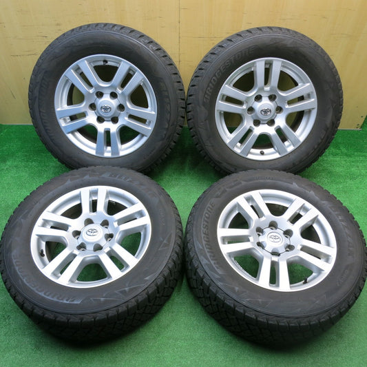 バリ溝！8.5分★トヨタ 150系 ランクル プラド 純正 265/60R18 スタッドレス ブリヂストン ブリザック DM-V2 18インチ PCD139.7/6H★5103002HAス