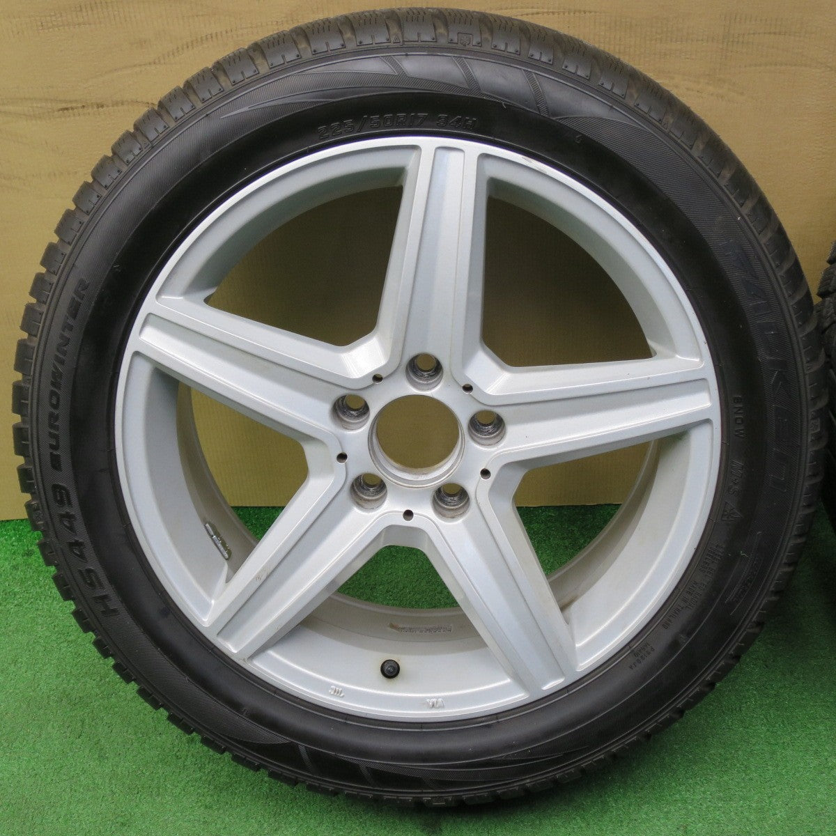 ほぼ未使用★ベンツ 等 EURO FORSCH 225/50R17 スタッドレス ファルケン HS449 EUROWINTER ユーロフォルシュ 17インチ PCD112/5H★6040303NKス