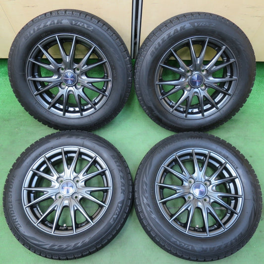 バリ溝！21年！キレイ！8.5分★スタッドレス 165/65R14 ブリヂストン ブリザック VRX2 VELVA SPORTZ ヴェルヴァ 14インチ PCD100/4H★5021507イス