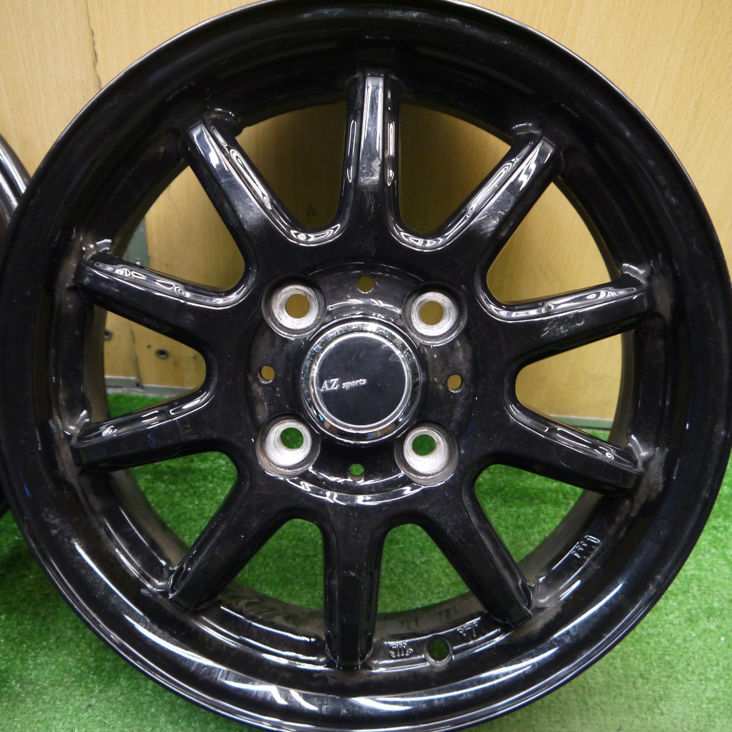 4本価格★AZ sports ホイール 14インチ AZスポーツ 14×4.5J PCD100/4H★5052009Hホ