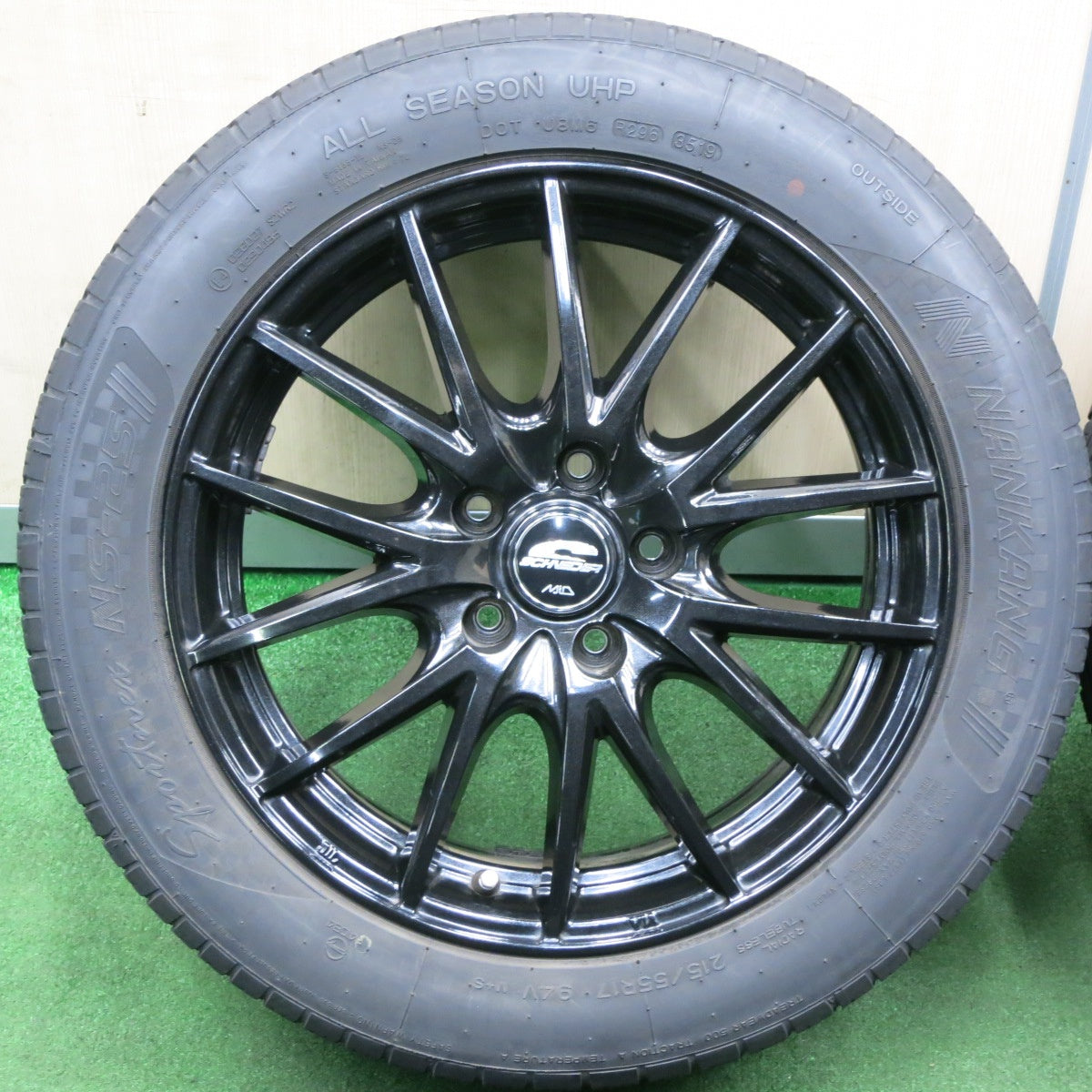 *送料無料* バリ溝！8.5分★215/55R17 ナンカン Sportnex NS-25 SCHNEIDER MiD シュナイダー 17インチ PCD114.3/5H★4040912TNノ