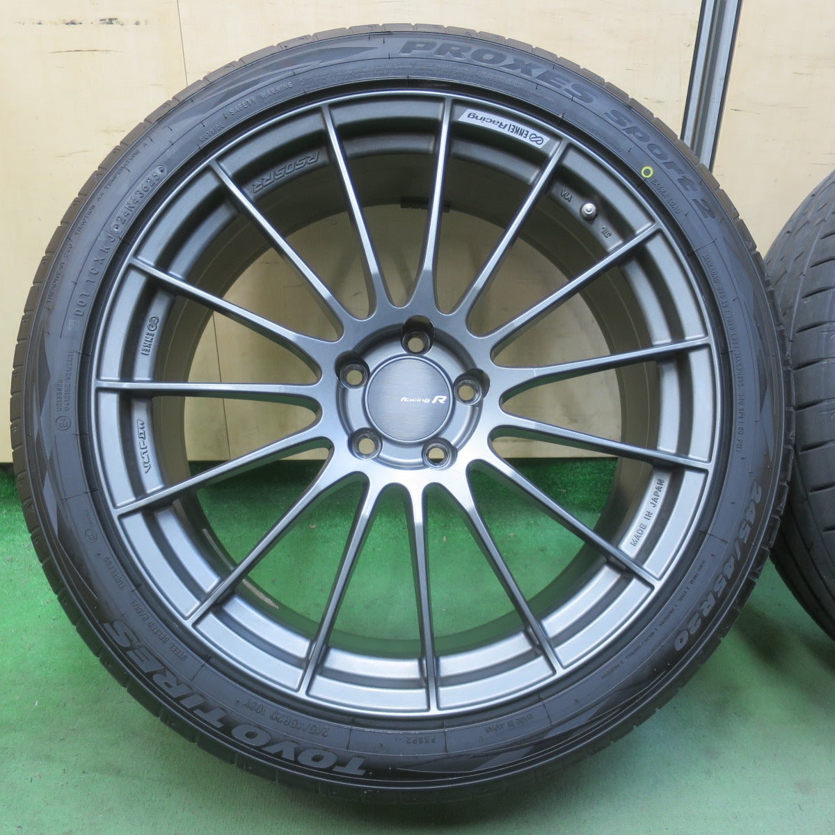 センサー付！バリ溝！25年！キレイ！ほぼ10分★ENKEI Racing RS05RR 245/45R20 トーヨー プロクセス スポーツ2 エンケイ レーシング 20インチ PCD114.3/5H★6031606イノ