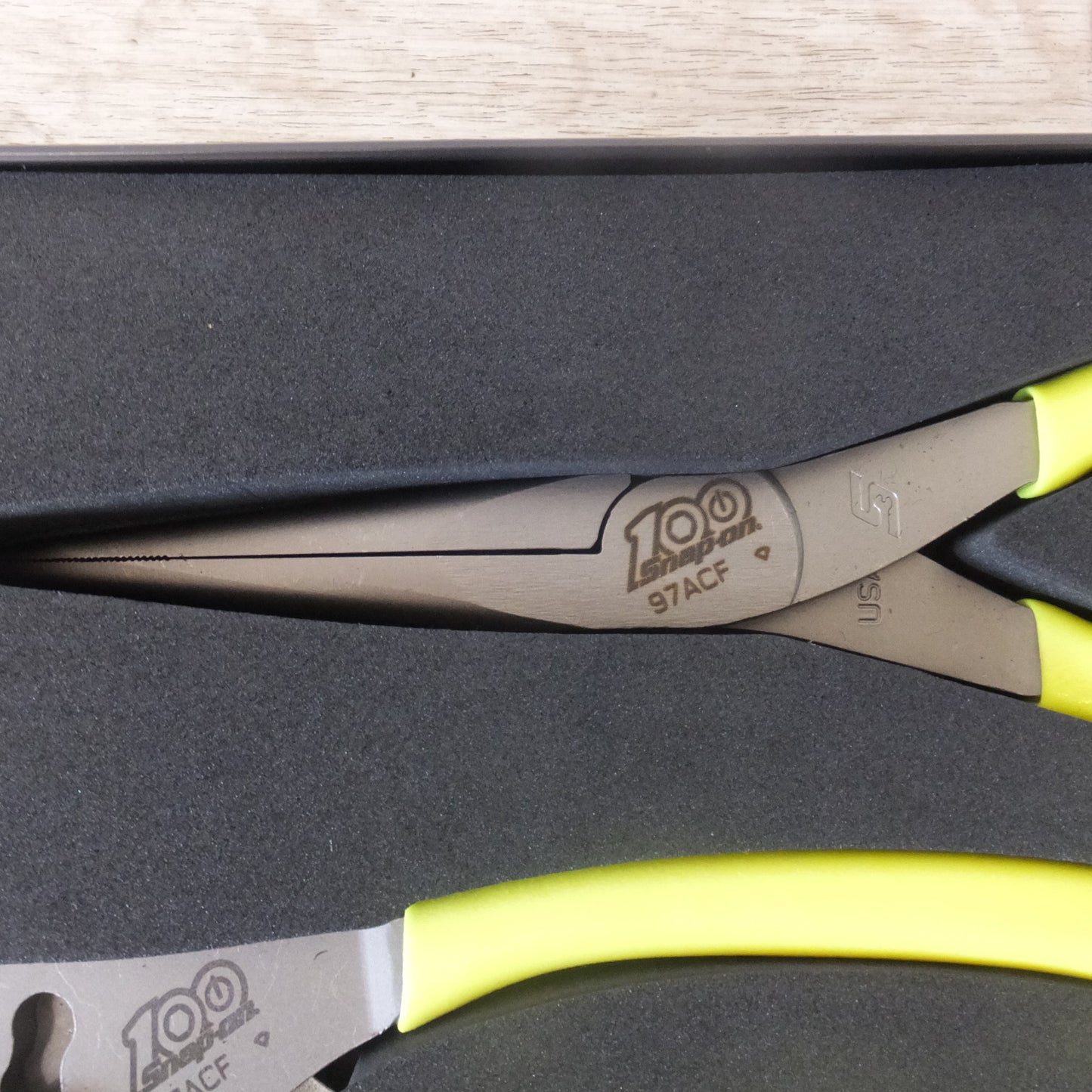 [送料無料] 未使用★スナップオン Snap-on 100周年 プライヤー 3点 セット PL307ACFCEHV ULH イエロー★
