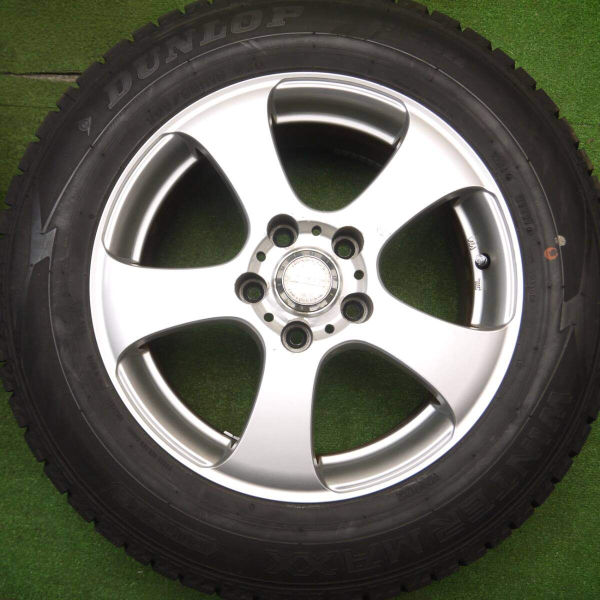 バリ溝！21年！9.5分★スタッドレス 205/65R16 ダンロップ ウインターマックス WM02 AIRGRET 16インチ PCD114.3/5H★5012214Hス