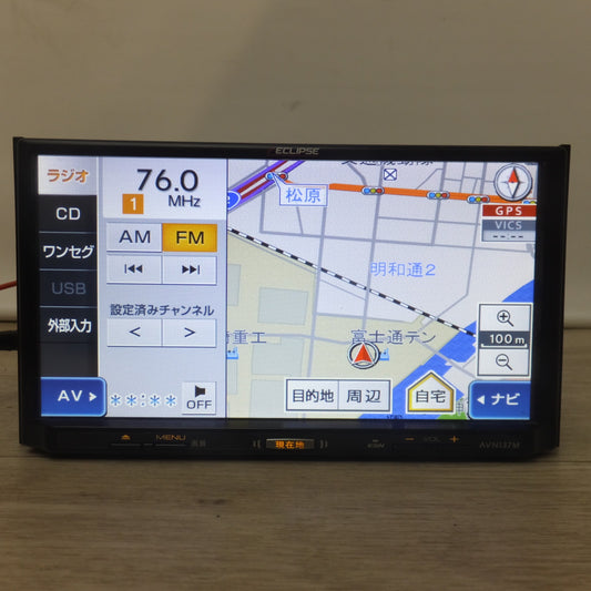 [送料無料] 現状品★富士通テン イクリプス ECLIPSE メモリーナビゲーション AVN137M[7]★