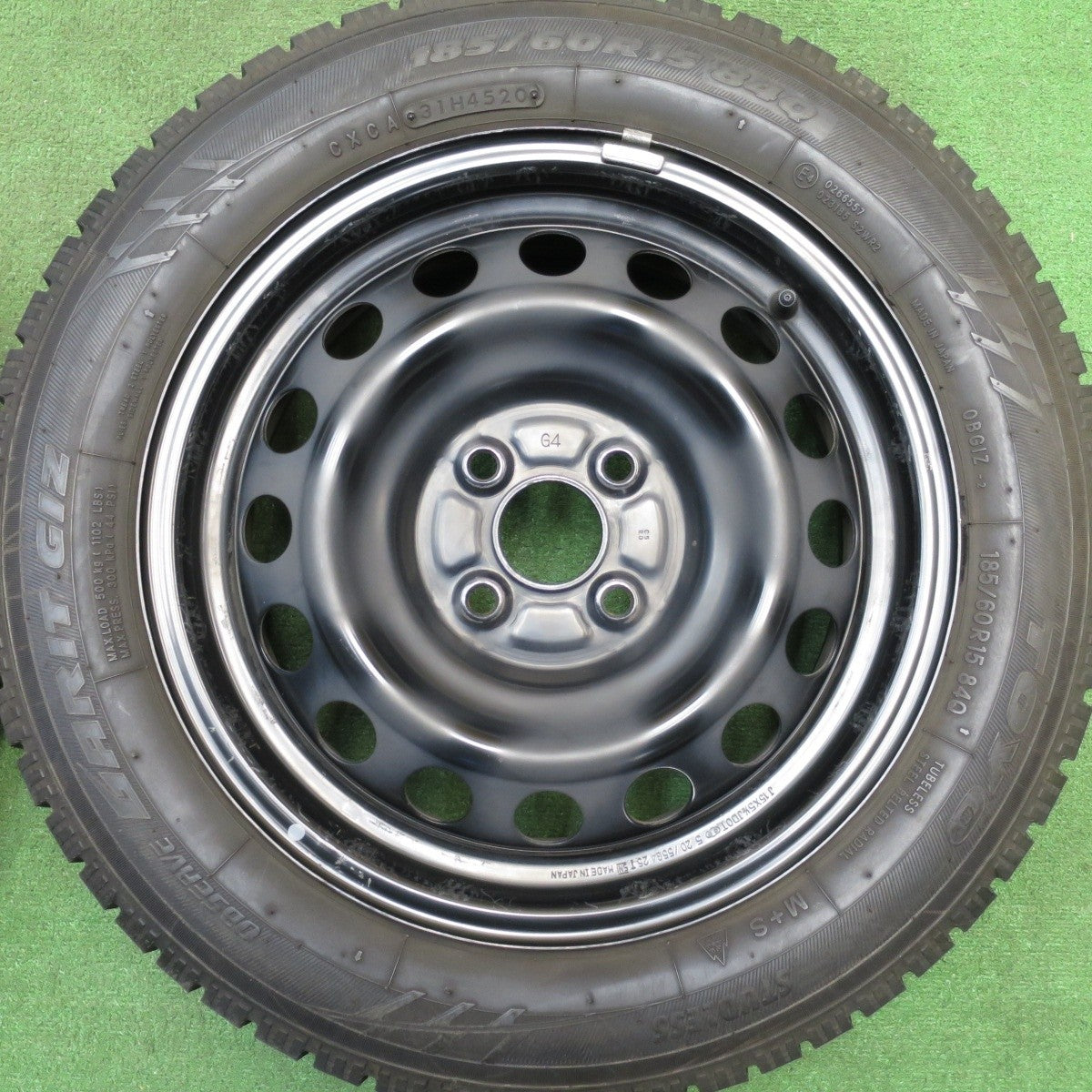 バリ溝！9.5分★スタッドレス 185/60R15 トーヨー オブザーブ ガリット GIZ スチール ホイール 15インチ PCD100/4H★5030710Hス