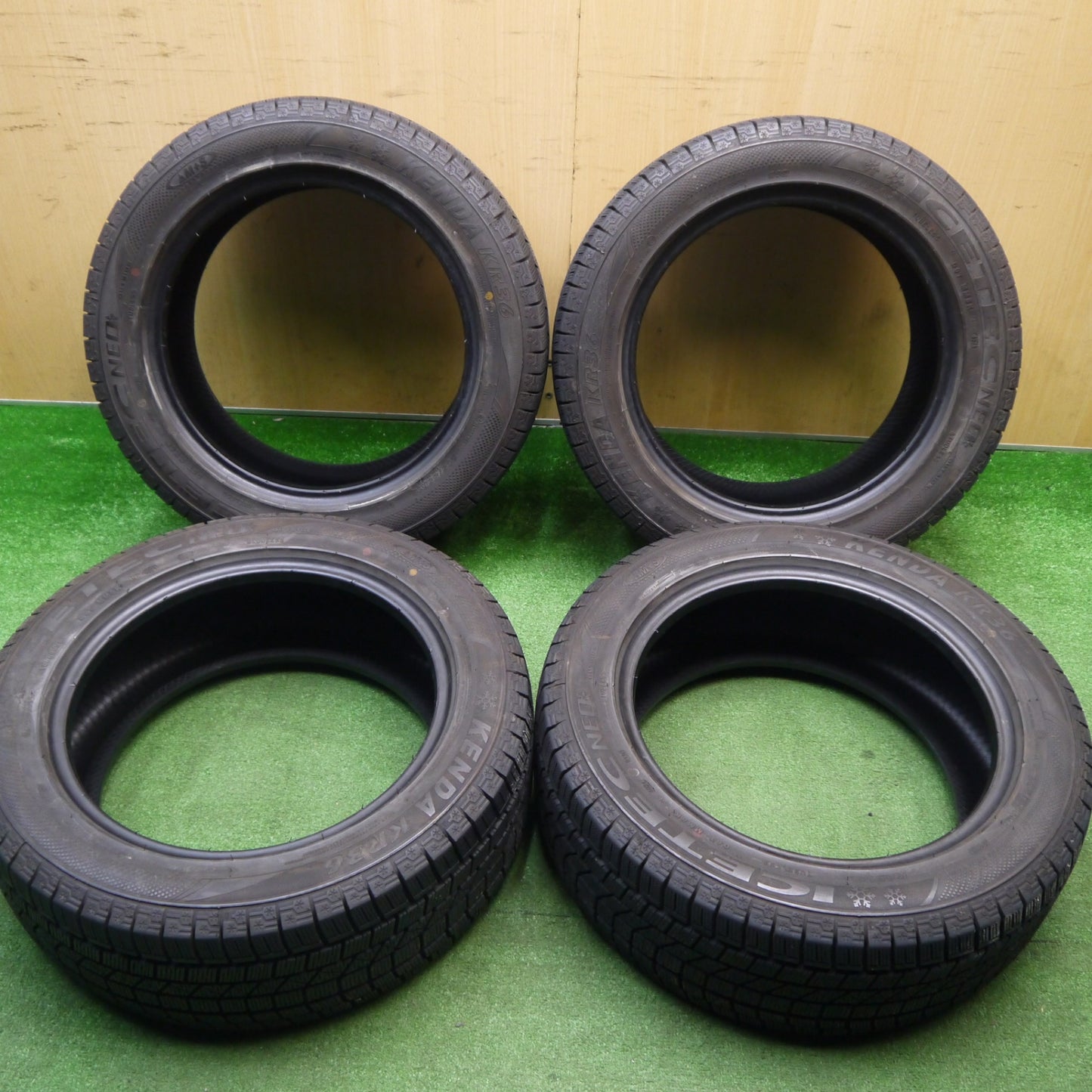 バリ溝！21年！9.5分★スタッドレス 205/55R16 ケンダ KR36 アイステック ネオ タイヤ 16インチ ヴォクシー ノア ステップワゴン セレナ 等★5120204Hスタ