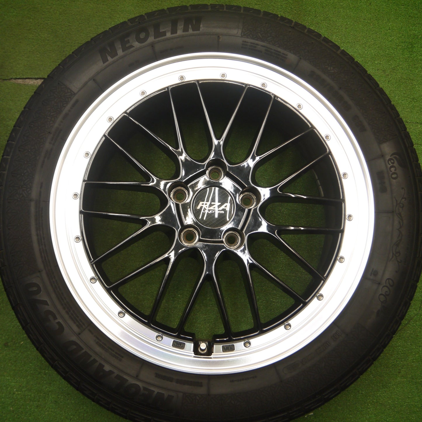 [送料無料] キレイ！21年★Leycross REZERVA RZA 225/55R18 ネオリン NEOLAND C570 レイクロス 18インチ PCD114.3/5H★5030304Hノ