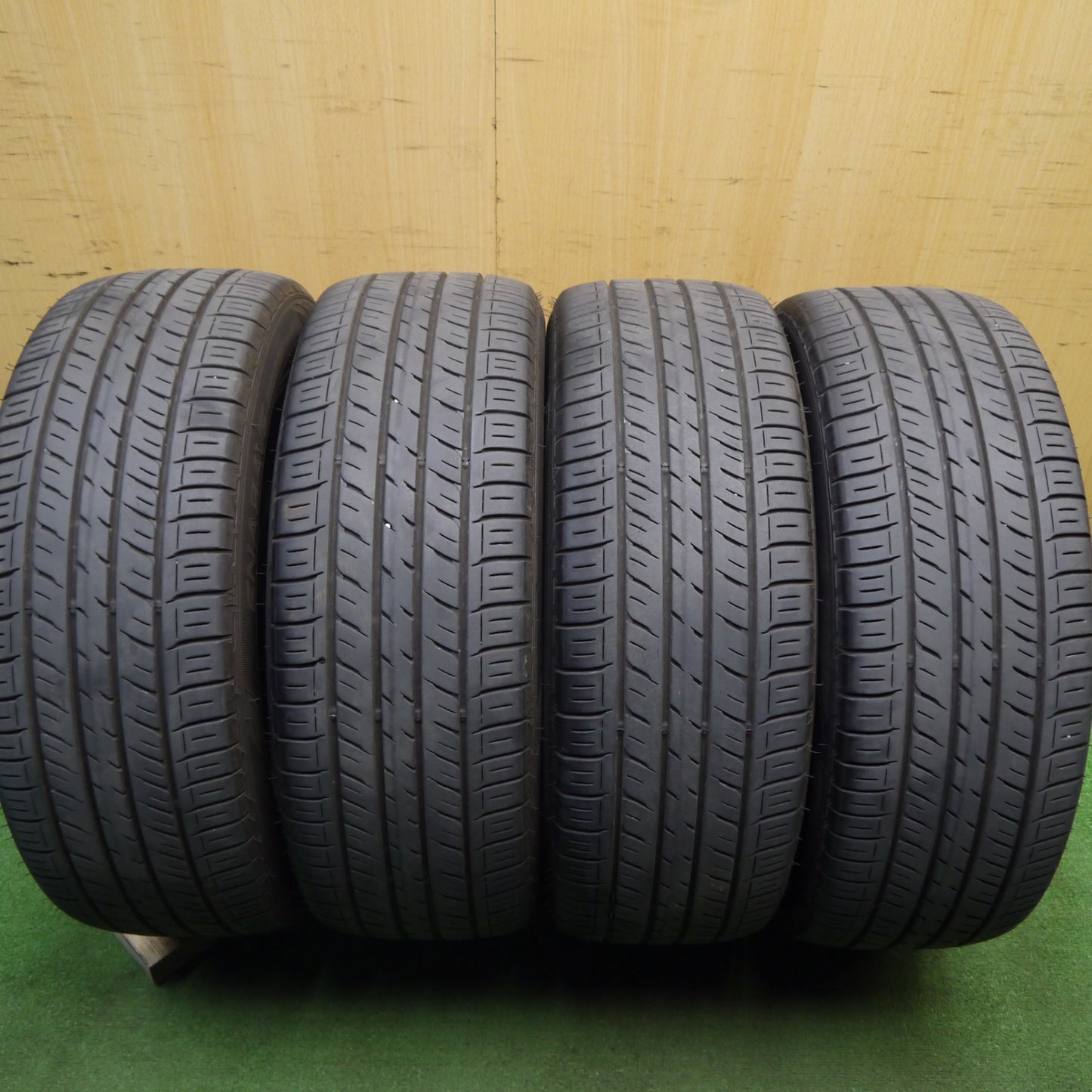 [送料無料] バリ溝！キレイ！8.5分★日産 リーフ 純正 AUTECH ENKEI 215/50R17 ダンロップ エナセーブ EC300 17インチ オーテック エンケイ PCD114.3/5H★5031907Hノ