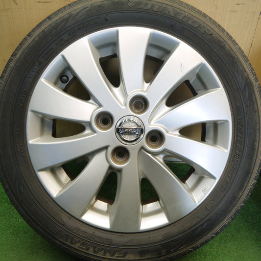 4本価格◎日産 モコ 純正 155/65R14 ダンロップ エナセーブ EC203 14インチ PCD100/4H◎6070803Hノ