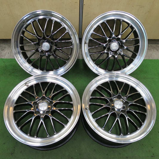 4本価格★Lehrmeister BRUNELLO 19インチ ホイール 19×8J レアマイスター ブルネッロ PCD114.3/5H★6050501NGホ