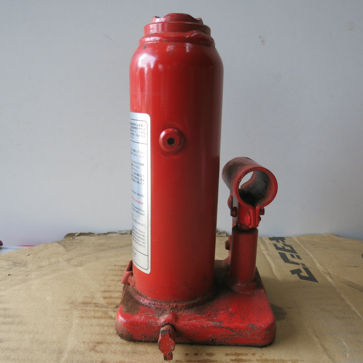 [送料無料] ◆マサダ 油圧 ジャッキ NF-5I 工具 5TON 5ton 5トン 5000kg 油圧式 オイル だるま ダルマ 車載 自動車 点検 整備③◆