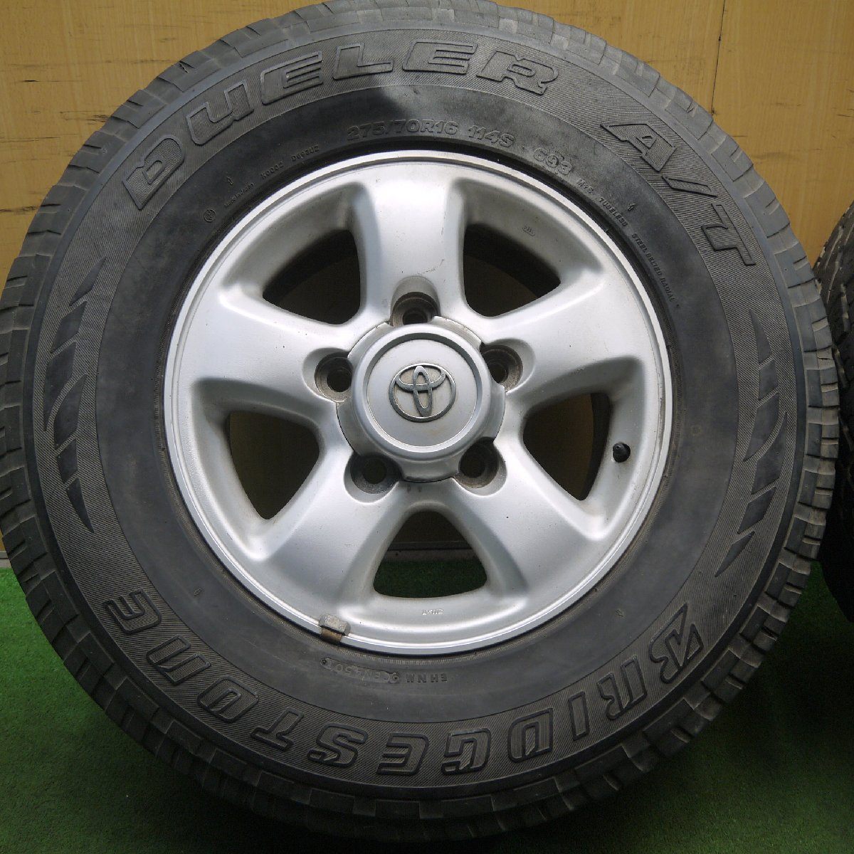 *送料無料* ４本価格★トヨタ 100系 ランクル 純正 275/70R16 ブリヂストン デューラー A/T 693 ランドクルーザー★3051005アノ
