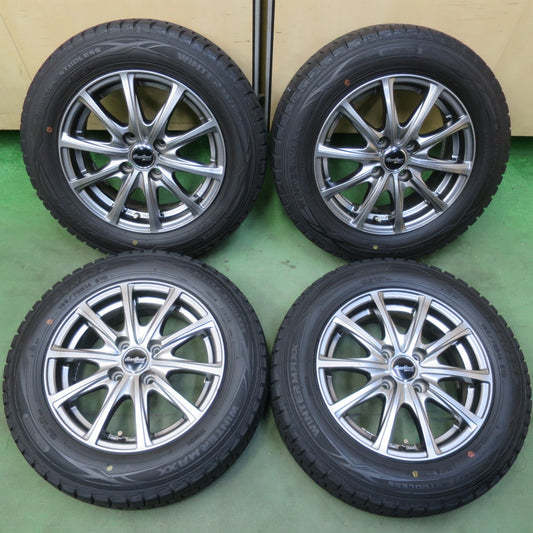 バリ溝！9分◎スタッドレス 165/70R14 ダンロップ ウインターマックス WM01 EuroSpeed MANARAY SPORT ユーロスピード 14インチ PCD100/4H◎6081209イス