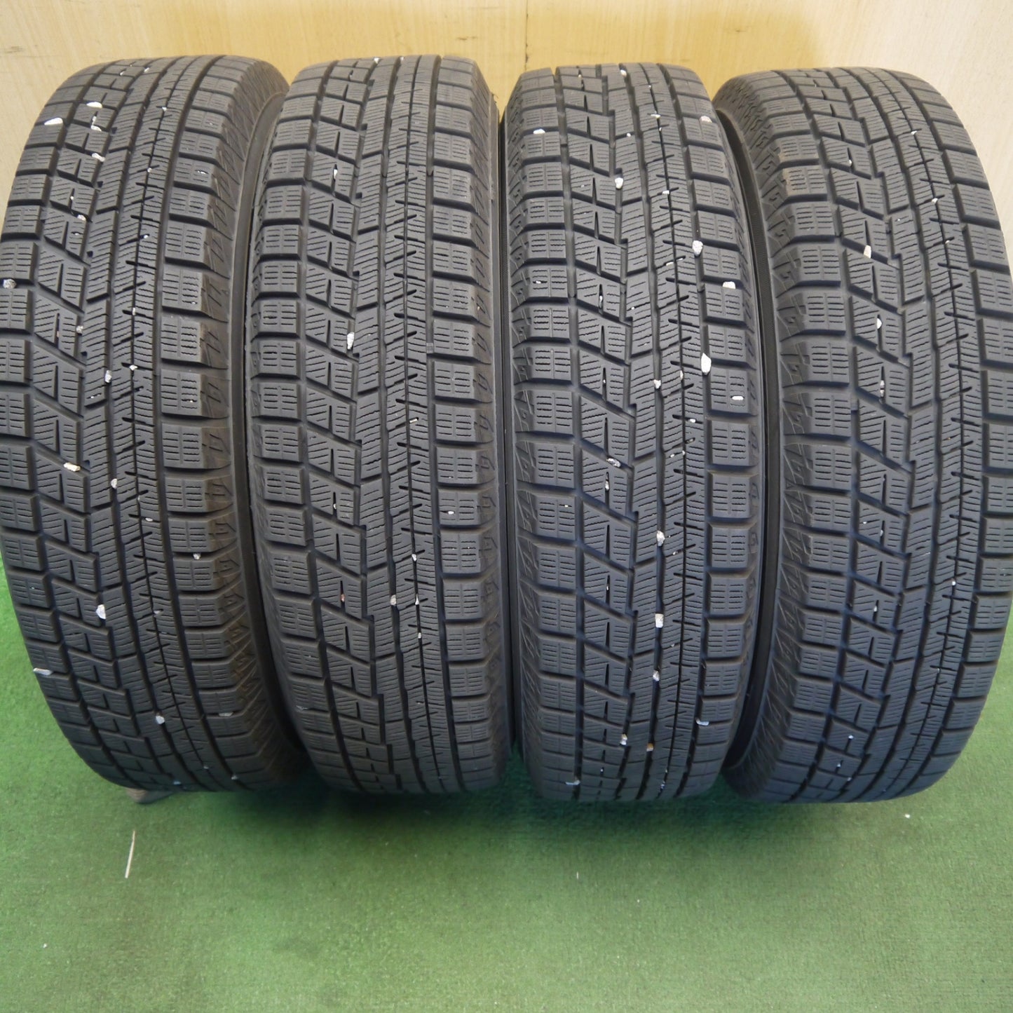 バリ溝！キレイ！8.5分◎スタッドレス 165/65R15 ヨコハマ アイスガード iG60 BALMINUM BR10 バルミナ 15インチ タフト ソリオ 等 PCD100/4H◎6081904Hス