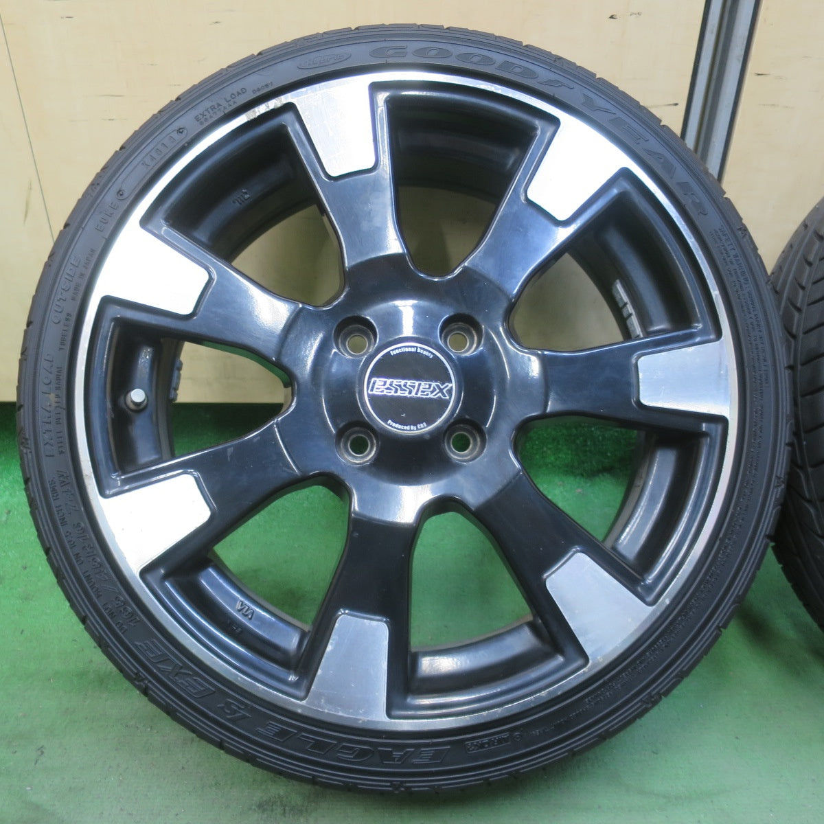 バリ溝！9分★ESSEX CRS 165/45R16 グッドイヤー イーグル LS EXE エセックス 16インチ 軽サイズ PCD100/4H★6050406イノ