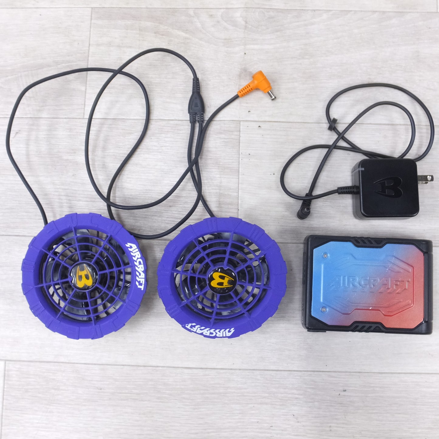 [送料無料] ◆京セラ バートル エアークラフト 空調服 ファン 2個 アダプタ リチウム イオン バッテリー  AC08-1/08-2  AC2130◆