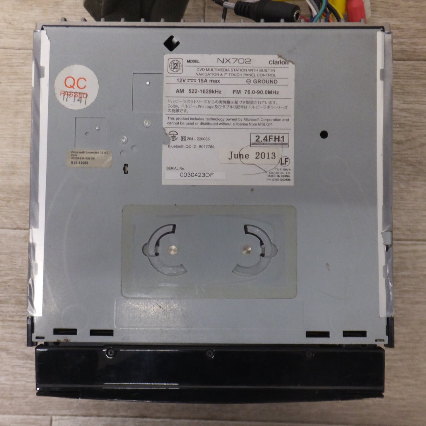 [送料無料] 現状品★クラリオン clarion ワイド7型 AVライトナビゲーション NX702　June 2013★