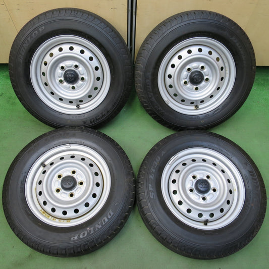 ほぼ未使用！22年！キレイ★トヨタ タウンエース 純正 スチール 165/80R14 97/95N ダンロップ SP LT30A 14インチ PCD114.3/5H★5082903イノ