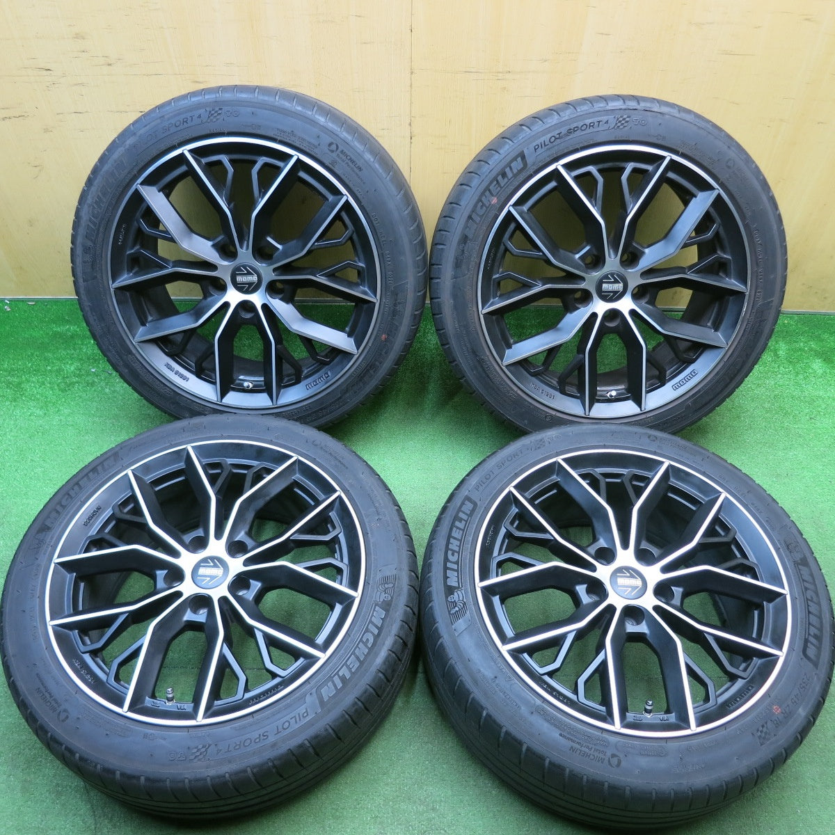 4本価格★MOMO MASSIMO 235/45R18 ミシュラン パイロットスポーツ4 TO モモ マッシモ 18インチ PCD114.3/5H★6030503HAノ