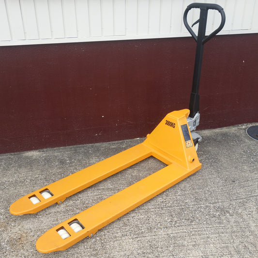 【愛知発 直接引取限定】◆ハンドリフト 3ton sg001 3000kg 3トン メーカー 不明 ハンドパレット パレットトラック 手押し 台車 運搬 倉庫◆