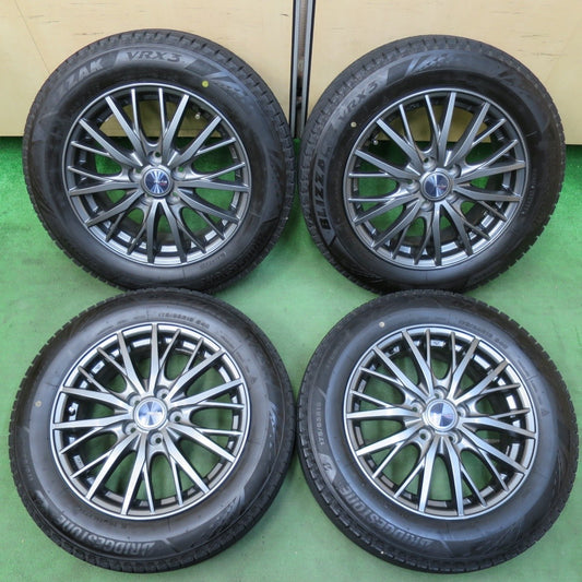 バリ溝！22年！キレイ！9分★シエンタ ラクティス 等 175/65R15 スタッドレス ブリヂストン ブリザック VRX3 ravrion RM01 ラブリオン 15インチ PCD100/5H★5012601IMス