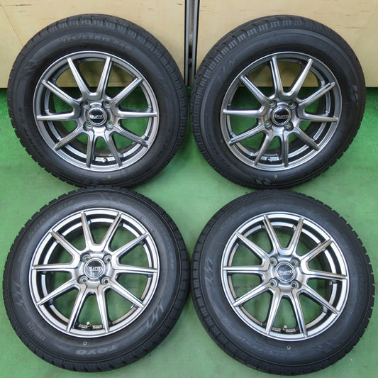 バリ溝！キレイ！9.5分以上★スタッドレス 175/65R15 トーヨー オブザーブ ガリット GIZ DILETTO ディレット 15インチ PCD100/4H★5040707イス