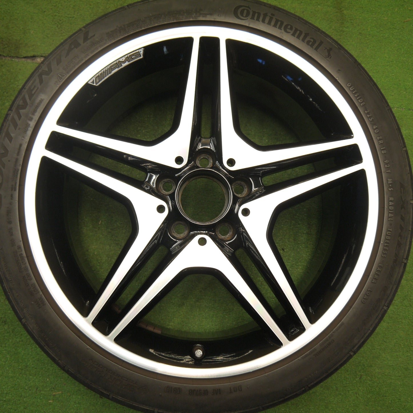 キレイ★ベンツ Aクラス W176 純正 AMG 225/40R18 コンチネンタル エクストリームコンタクト DWS06 18インチ PCD112/5H★5041812Hノ