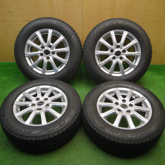 バリ溝！23年！キレイ！9.5分以上★スタッドレス 195/65R15 ブリヂストン ブリザック VRX2 BALMINUM バルミナ 15インチ PCD114.3/5H★5011505Hス
