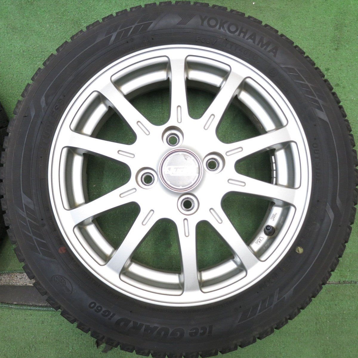 バリ溝！9分◎スタッドレス 155/65R14 ヨコハマ アイスガード iG60 Quant クアント 14インチ PCD100/4H◎6080607HAス
