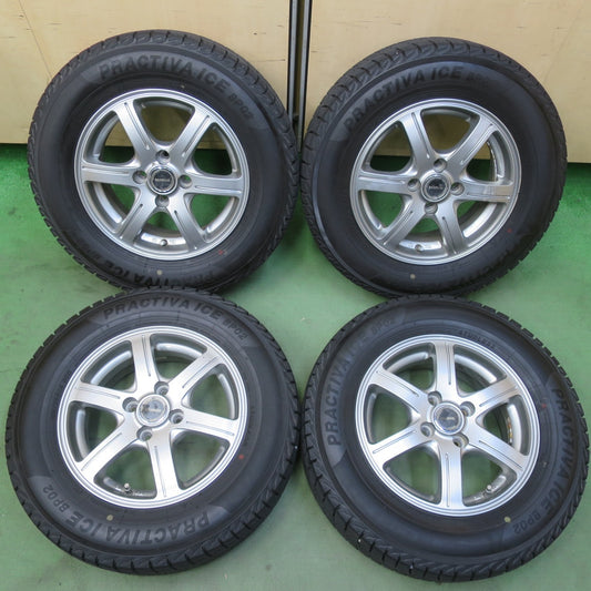 バリ溝！22年！8.5分★スタッドレス 185/70R14 プラクティバ アイス BP02 ヨコハマ BALMINUM GR6 バルミナ 14インチ PCD100/4H★6043019イス