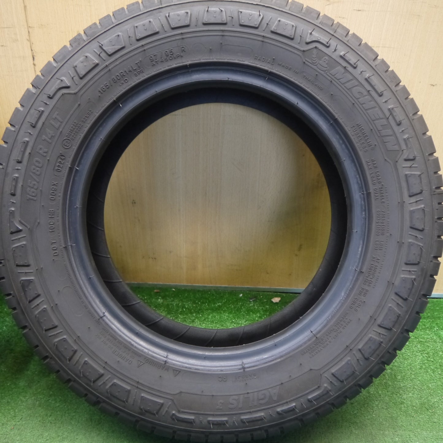 バリ溝！24年！9.5分！2本★165/80R14 LT 97/95R ミシュラン AGILIS3 アジリス3 タイヤ 14インチ バン ライト トラック 等★6060207Hノ