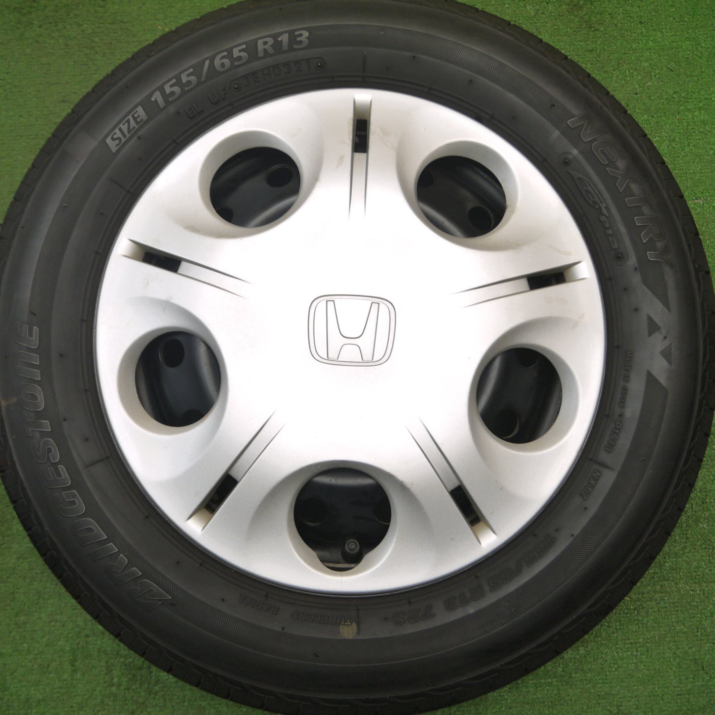 [送料無料] 4本価格！21年★ホンダ ライフ 純正 スチール 155/65R13 ブリヂストン ネクストリー エコピア 13インチ PCD100/4H★4122509Hノ