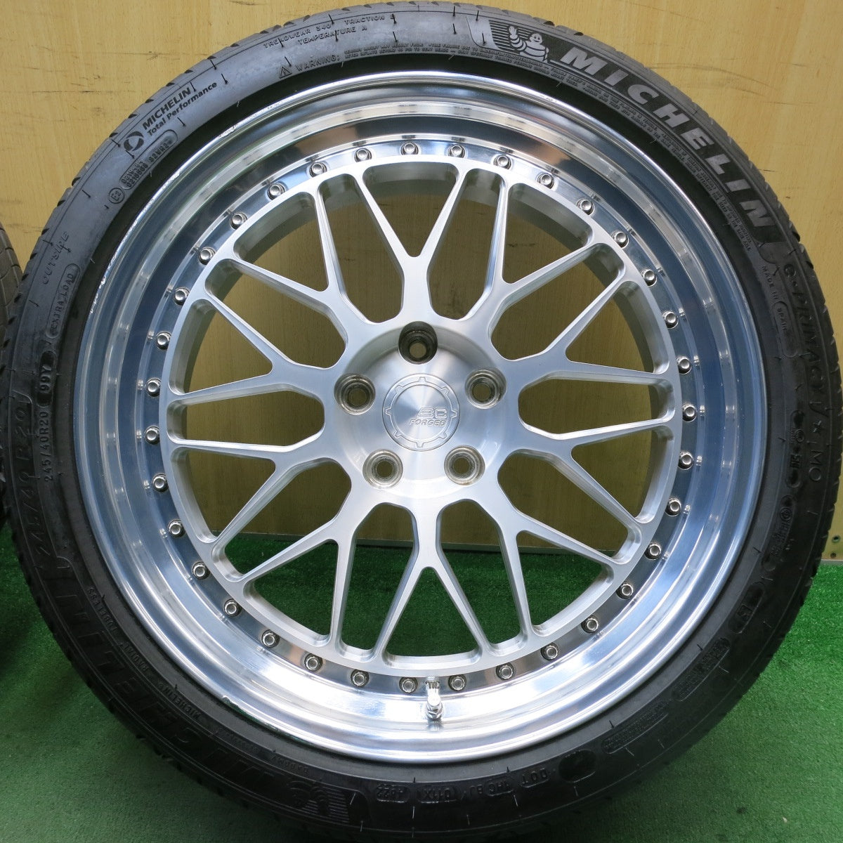 4本価格！22年★BC FORGED MLE81 245/40R20 ミシュラン e・PRIMACY MO BCフォージド 20インチ PCD114.3/5H★5080304HAノ