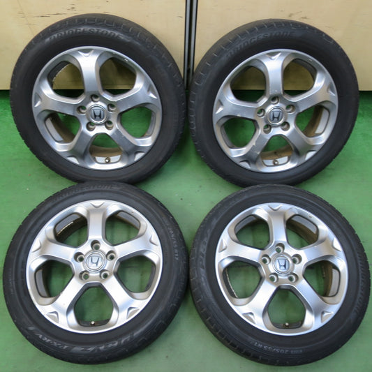 4本価格★ホンダ ストリーム RSZ 純正 205/55R17 ブリヂストン プレイズ PX-RV 17インチ PCD114.3/5H★5062909イノ