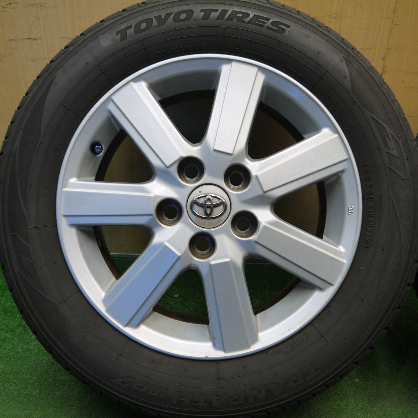 バリ溝！22年！9分★トヨタ 70系 ノア ヴォクシー 純正 205/60R16 トーヨー トランパス MP7 16インチ PCD114.3/5H★6032402Hノ