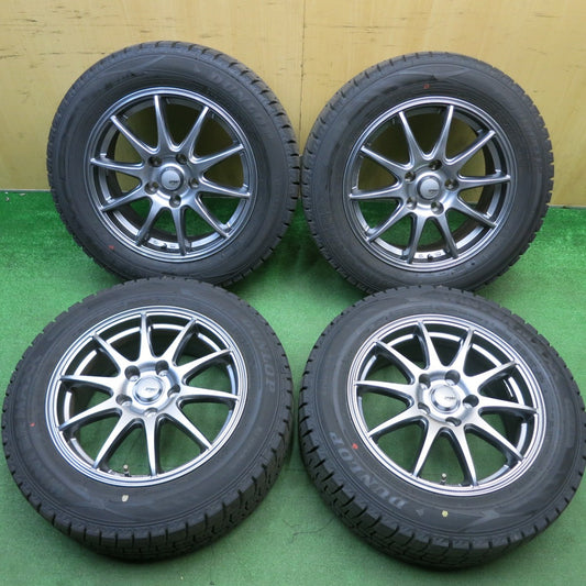 バリ溝！25年！キレイ！9.5分以上★スタッドレス 205/60R16 ダンロップ ウインターマックス WM02 SPORT ABELIA スポルト アベリア 16インチ PCD114.3/5H★6022311HAス