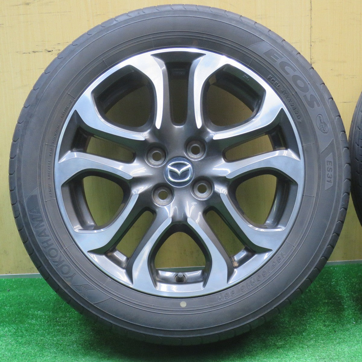 4本価格★マツダ DJ デミオ 純正 185/60R16 ヨコハマ エコス ES31 16インチ PCD100/4H★5110904NJノ