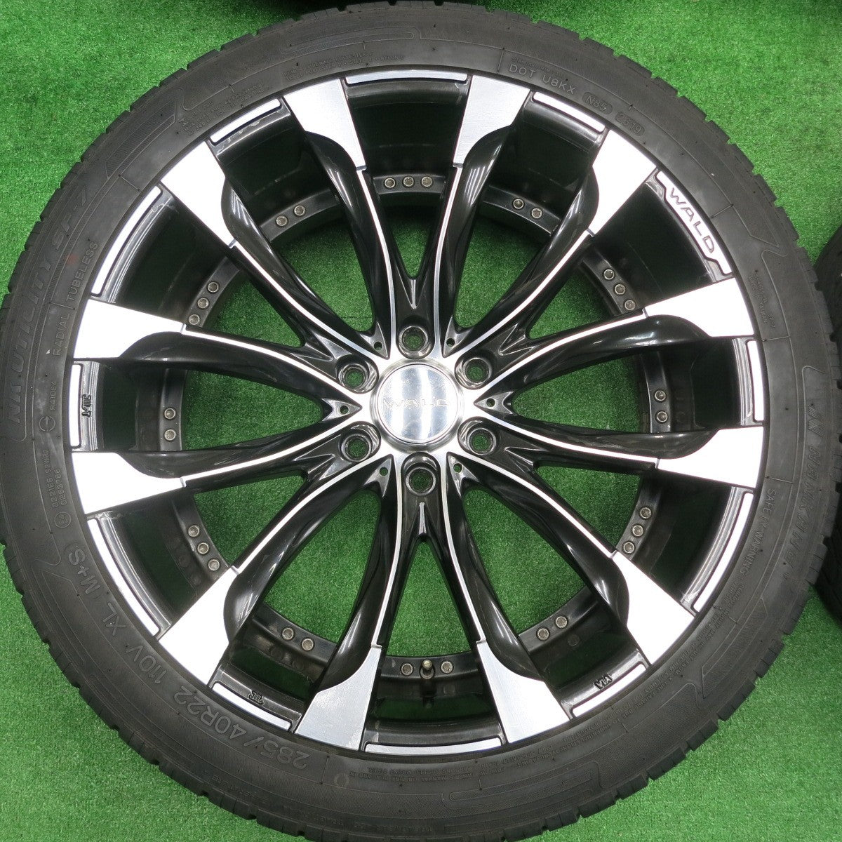 [送料無料] バリ溝！9分★WALD ジャレット 285/40R22 ヴァルド ナンカン NK UTILITY SP-7 22インチ PCD139.7/6H★4091203HAノ