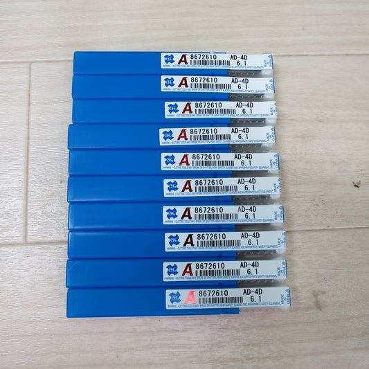 [送料無料] 未使用！10本まとめ売り☆OSG 超硬 ドリル AD-4D 6.1 8672610 工具☆