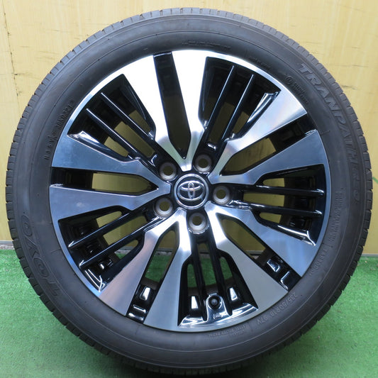 *送料無料* バリ溝！21年！キレイ！8.5分★トヨタ 30系 アルファード ヴェルファイア 純正 235/50R18 トーヨー トランパス R30 PCD114.3/5H★4060801クノ